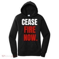 Cease Fire Now. Women's Hoodie thumb 0
