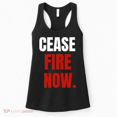 Cease Fire Now. Women's Tank Top