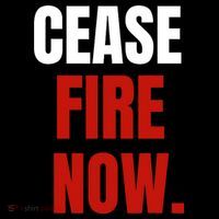 Cease Fire Now. Baby Bodysuit thumb 2
