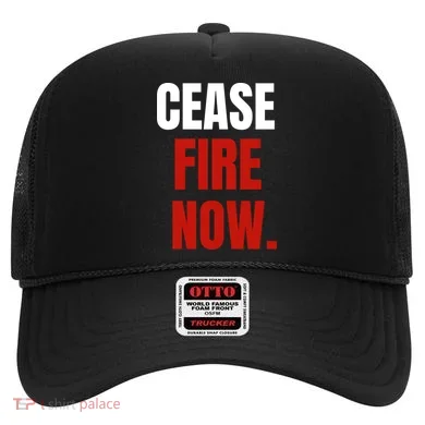 Cease Fire Now. Hat
