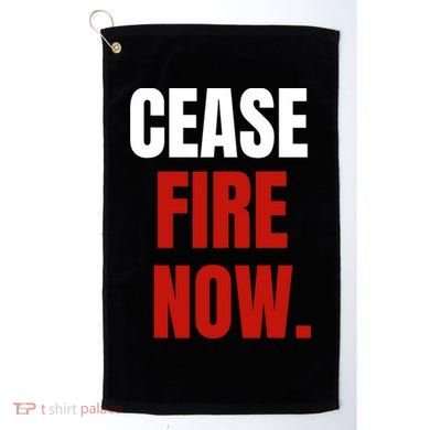 Cease Fire Now. Golf Towel