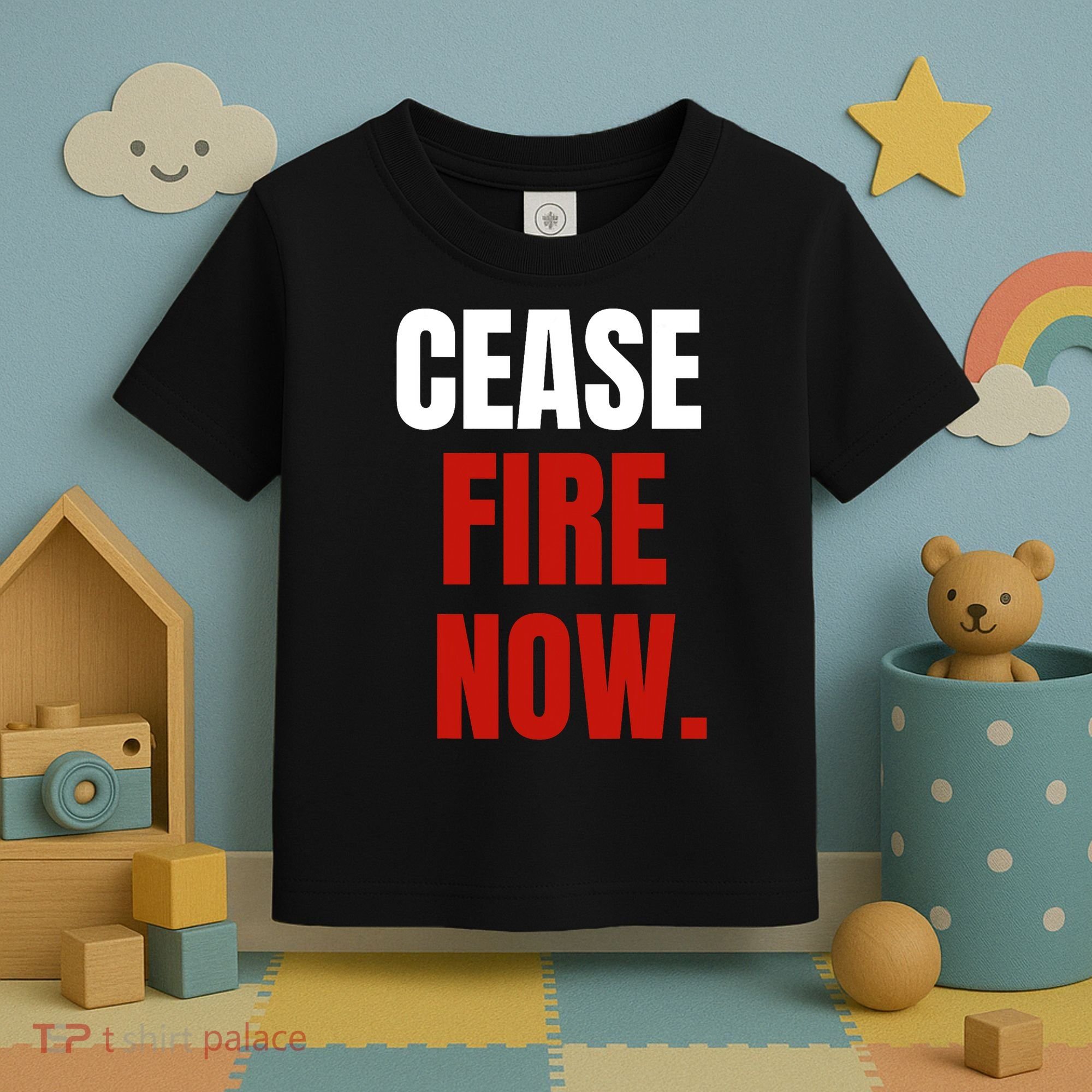 Cease Fire Now. Toddler T-Shirt