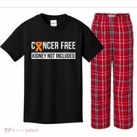 Cancer Free Not Included Kidney Cancer Awareness Kids Plaid Pajama Set thumb 0