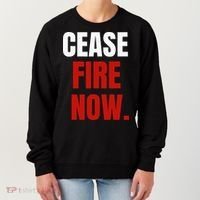 Cease fire Now. Women's Sweatshirt thumb 0