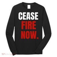 Cease fire Now. Long Sleeve Shirt thumb 0