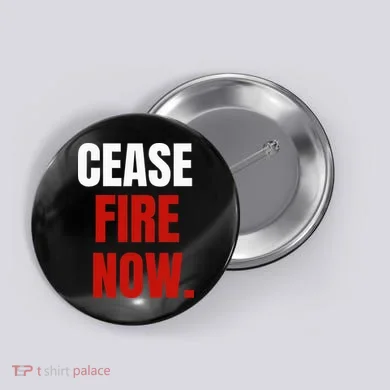 Cease fire Now. Button