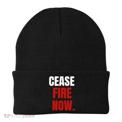 Cease fire Now. Beanie