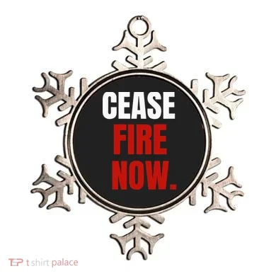 Cease fire Now. Ornament