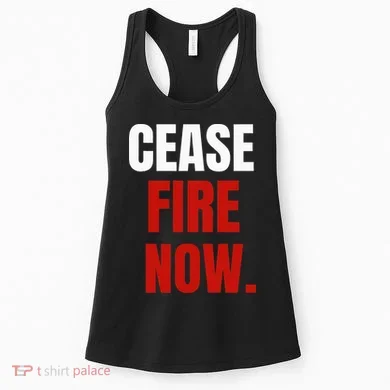Cease fire Now. Women's Tank Top