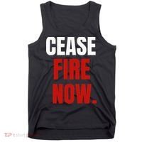 Cease fire Now. Tank Top thumb 0