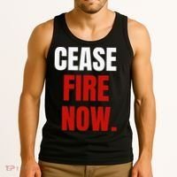 Cease fire Now. Tank Top thumb 3