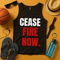 Cease fire Now. Tank Top thumb 4