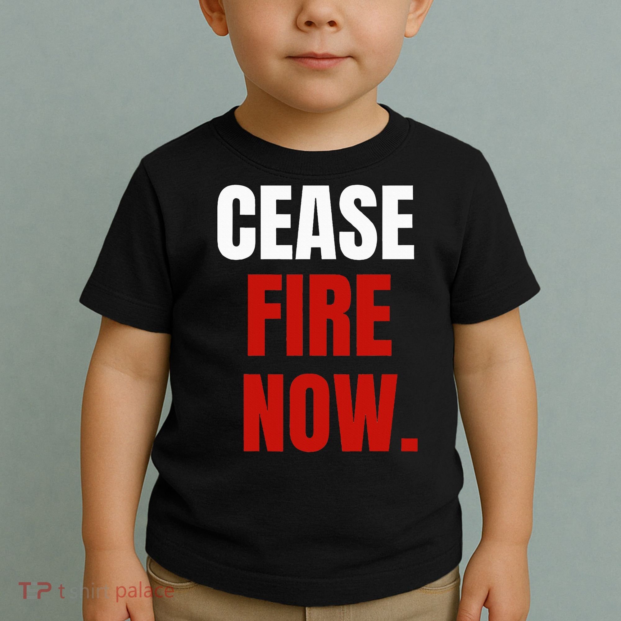 Cease fire Now. Toddler T-Shirt