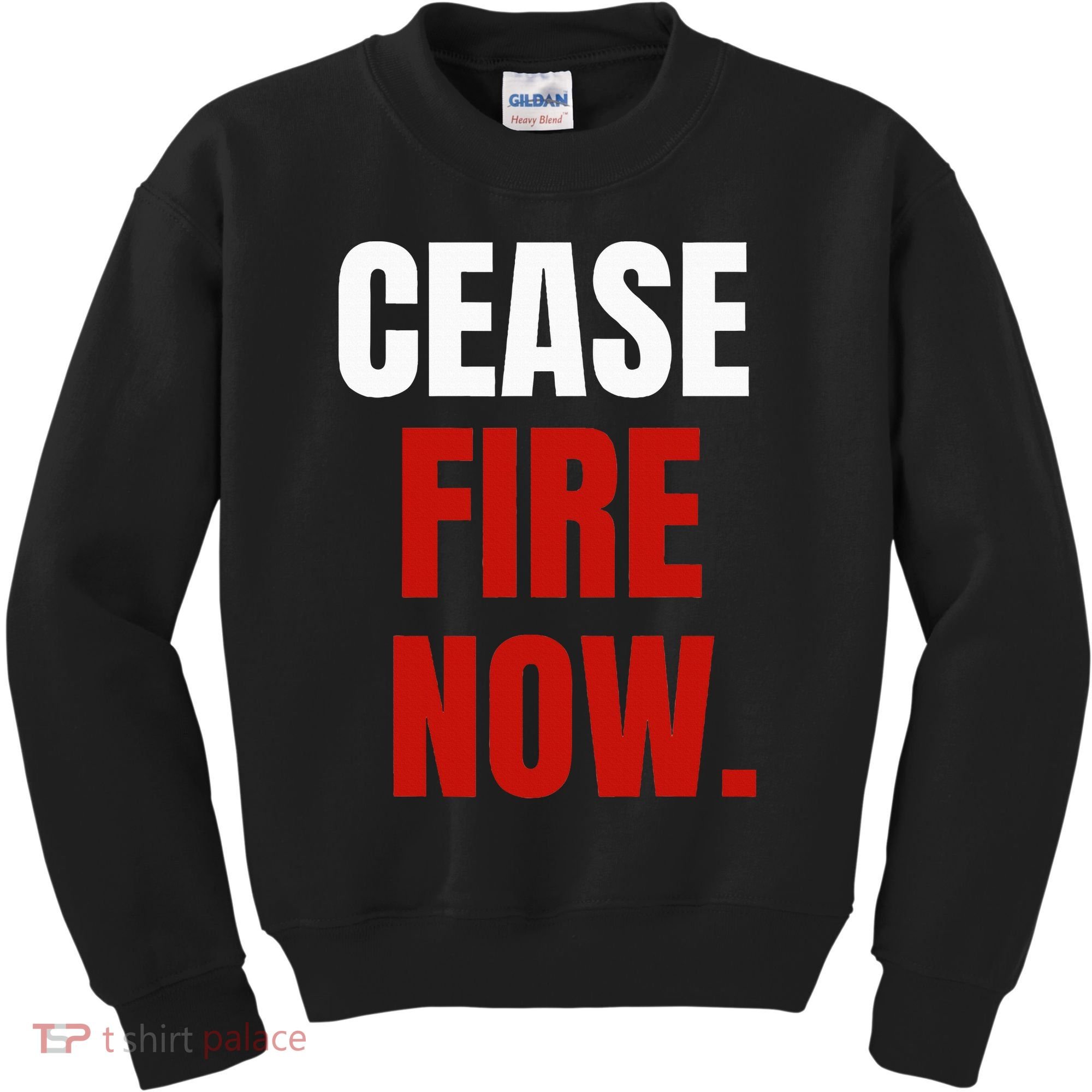 Cease fire Now. Kids Sweatshirt