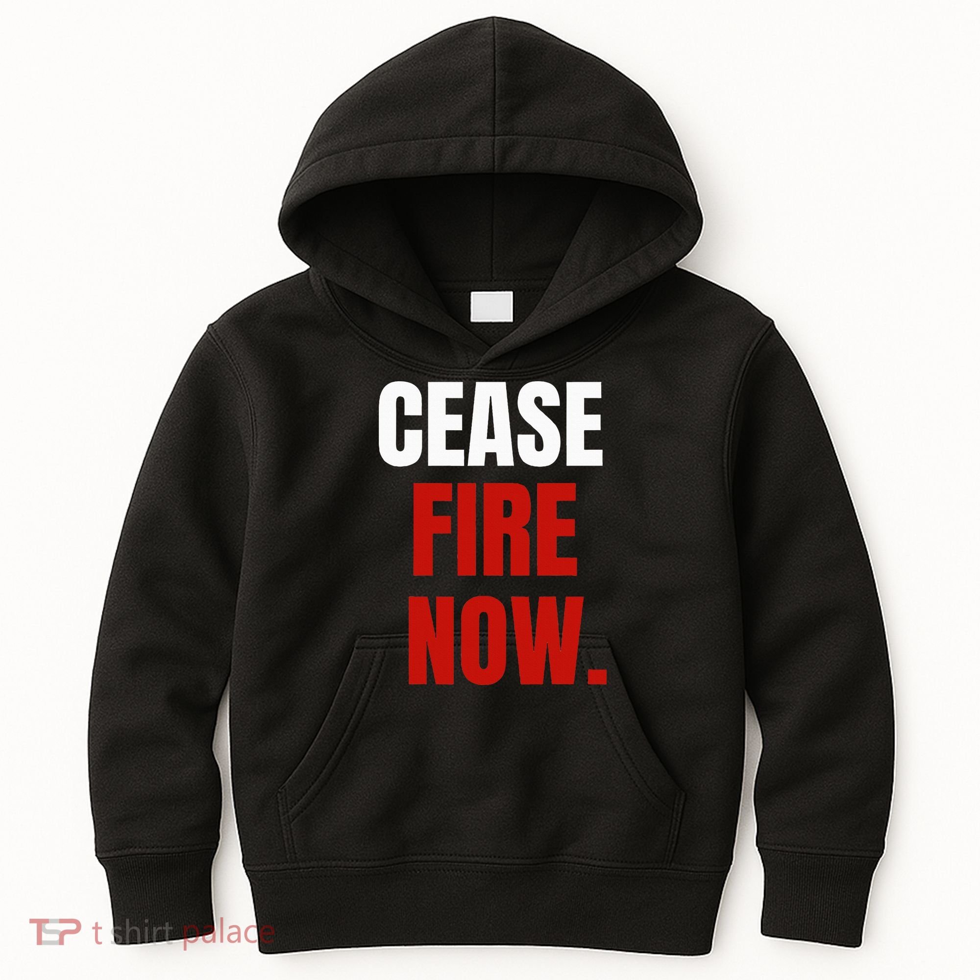 Cease fire Now. Kids Hoodie