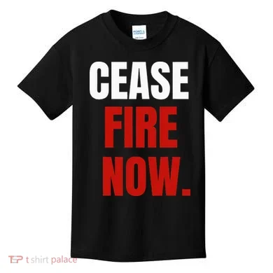Cease fire Now. Kids T-Shirt