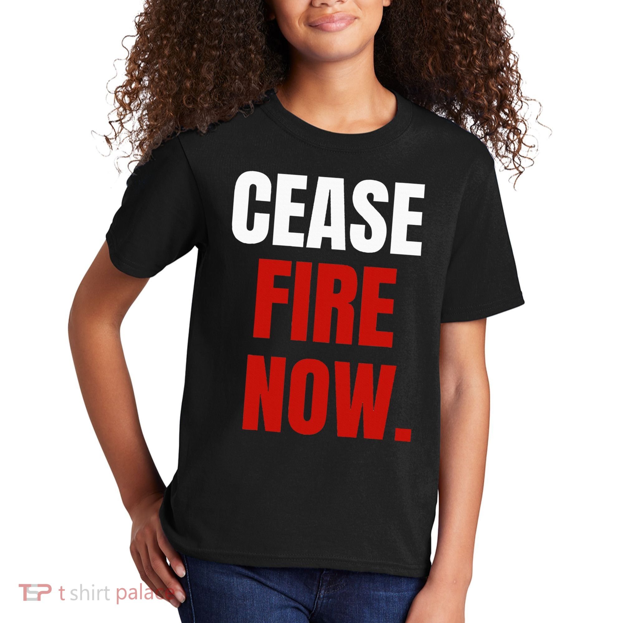 Cease fire Now. Kids T-Shirt