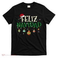 Christmas Feliz Navidad Santa Hat TShirt T-Shirt thumb 0