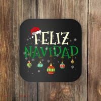 Christmas Feliz Navidad Santa Hat TShirt Coaster thumb 0