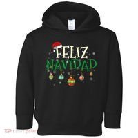 Christmas Feliz Navidad Santa Hat TShirt Toddler Hoodie thumb 0