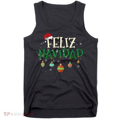 Christmas Feliz Navidad Santa Hat TShirt Tank Top