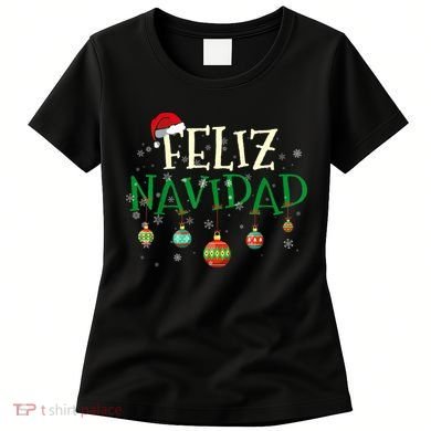 Christmas Feliz Navidad Santa Hat TShirt Women's T-Shirt