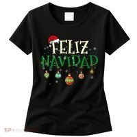 Christmas Feliz Navidad Santa Hat TShirt Women's T-Shirt thumb 0