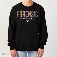 Cute Forensic Nurse SANE Nurse Leopard Nursing Women's Sweatshirt thumb 0