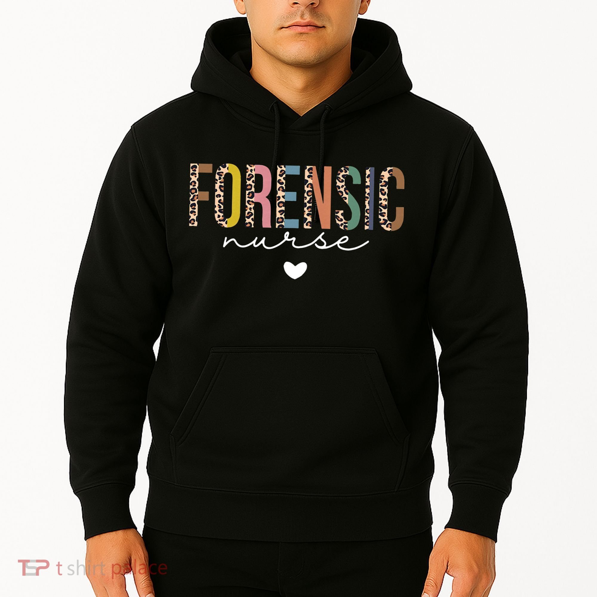 Cute Forensic Nurse SANE Nurse Leopard Nursing Hoodie
