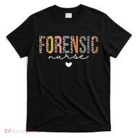 Cute Forensic Nurse SANE Nurse Leopard Nursing T-Shirt thumb 0