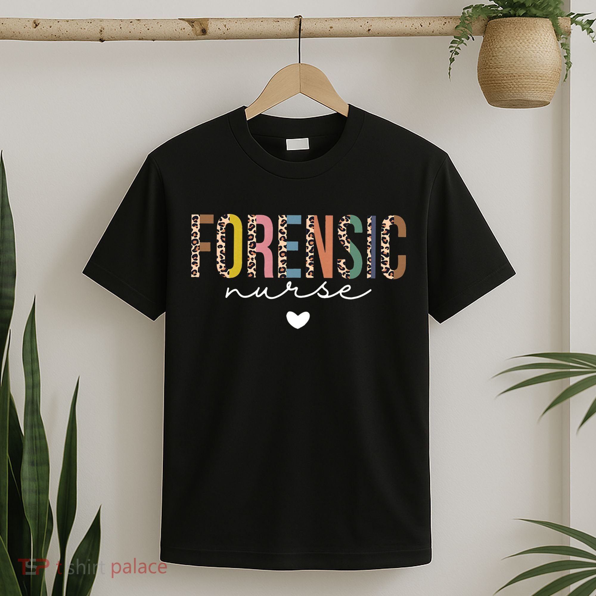 Cute Forensic Nurse SANE Nurse Leopard Nursing T-Shirt