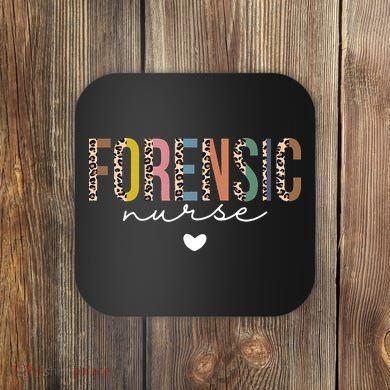 Cute Forensic Nurse SANE Nurse Leopard Nursing Coaster