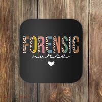 Cute Forensic Nurse SANE Nurse Leopard Nursing Coaster thumb 0