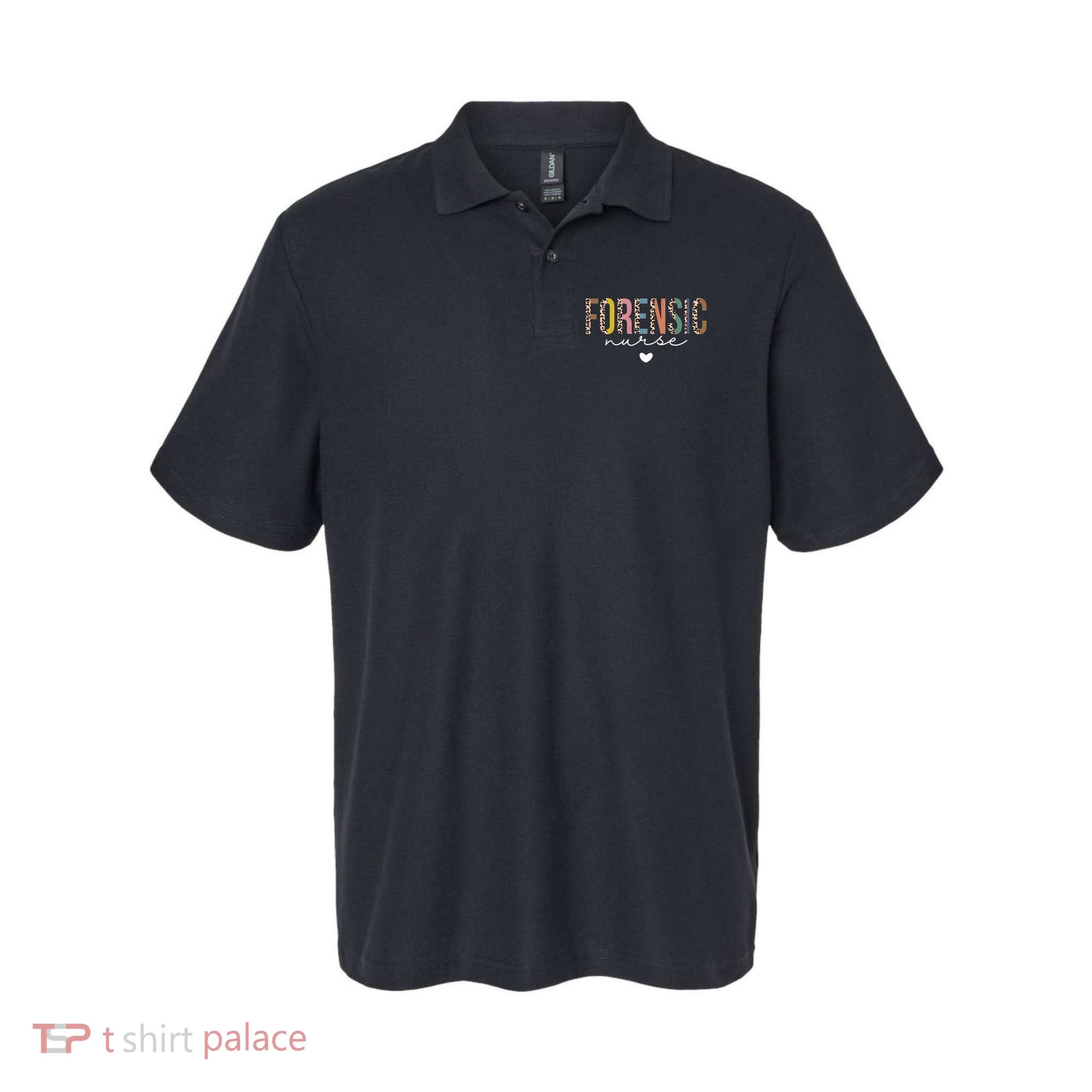 Cute Forensic Nurse SANE Nurse Leopard Nursing Polo