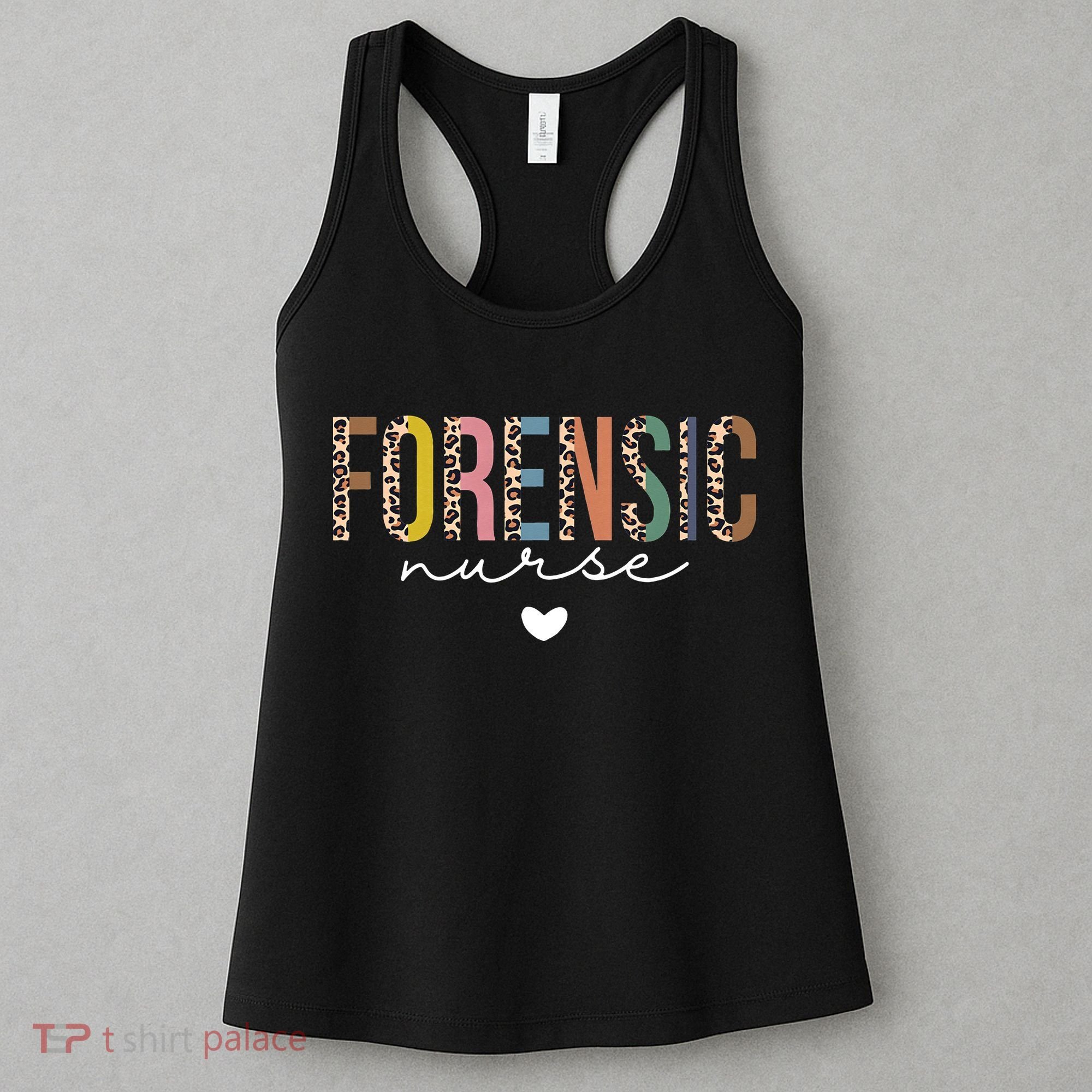 Cute Forensic Nurse SANE Nurse Leopard Nursing Women's Tank Top