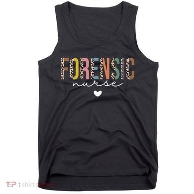 Cute Forensic Nurse SANE Nurse Leopard Nursing Tank Top