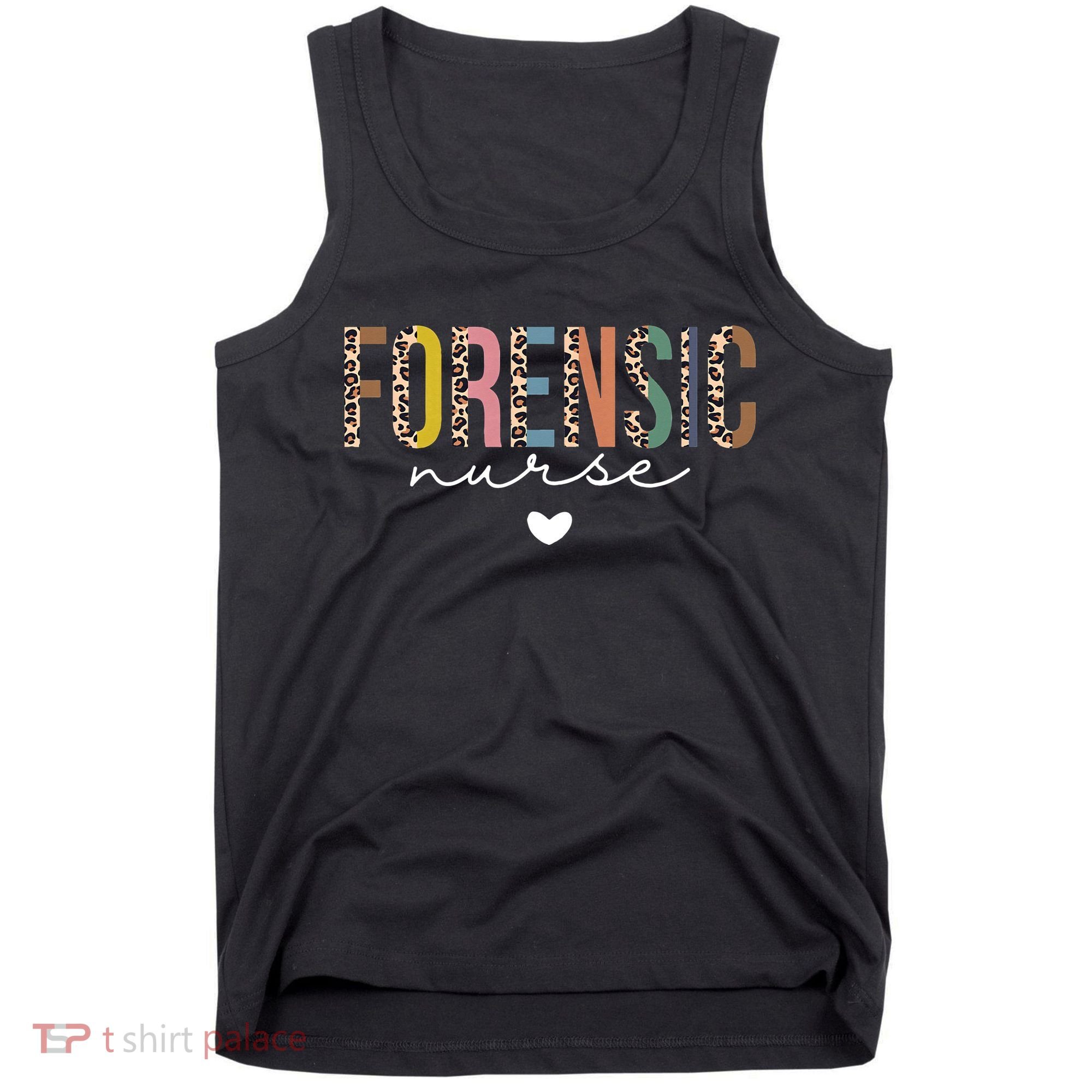 Cute Forensic Nurse SANE Nurse Leopard Nursing Tank Top