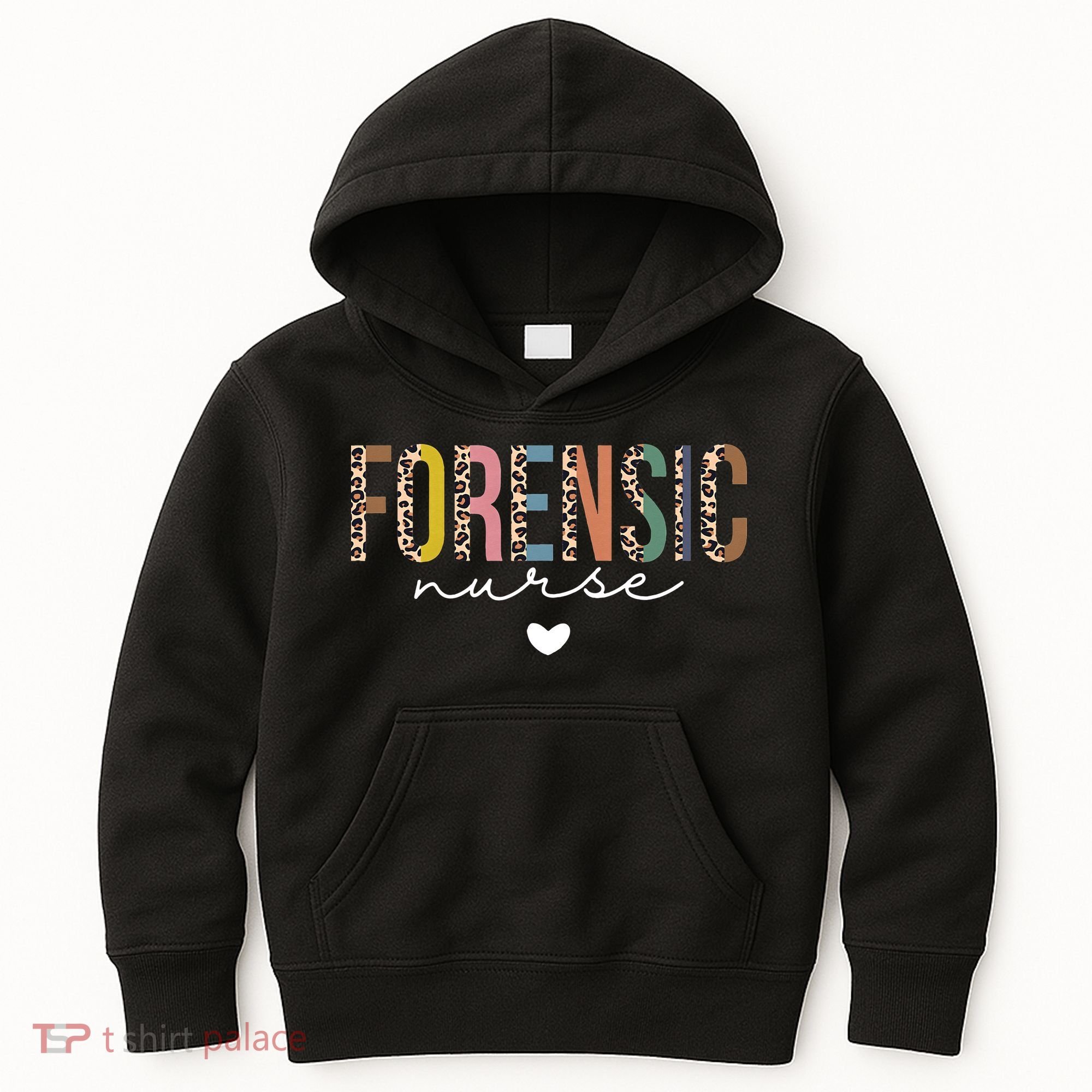 Cute Forensic Nurse SANE Nurse Leopard Nursing Kids Hoodie