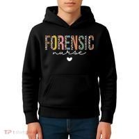 Cute Forensic Nurse SANE Nurse Leopard Nursing Kids Hoodie thumb 4
