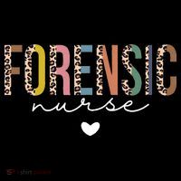 Cute Forensic Nurse SANE Nurse Leopard Nursing Kids Long Sleeve Shirt thumb 2