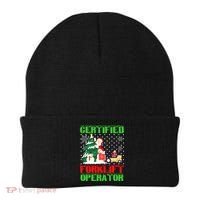Certified Forklift Operator Christmas Pajamas Driver Xmas Beanie thumb 0