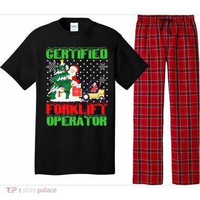 Certified Forklift Operator Christmas Pajamas Driver Xmas Pajama Set