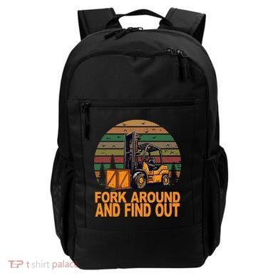 Certified Forklift Operator Fork Around And Find Out Backpack