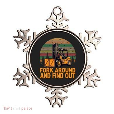 Certified Forklift Operator Fork Around And Find Out Ornament