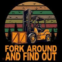 Certified Forklift Operator Fork Around And Find Out Kids Sweatshirt thumb 2