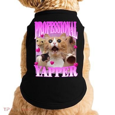 Cat Funny Oddly Specific Dank Meme Professional Yapper Doggie Tank