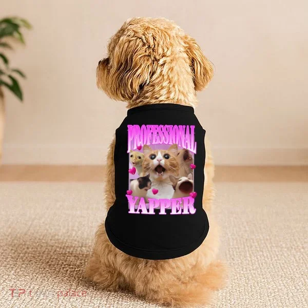 Cat Funny Oddly Specific Dank Meme Professional Yapper Doggie Tank