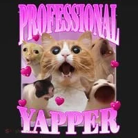 Cat Funny Oddly Specific Dank Meme Professional Yapper Bucket Hat thumb 4