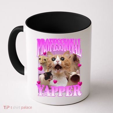Cat Funny Oddly Specific Dank Meme Professional Yapper Coffee Mug
