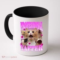 Cat Funny Oddly Specific Dank Meme Professional Yapper Coffee Mug thumb 0